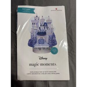 Disney Magic Moments Pop Up Birthday Card Cinderella Castle American‎ Greetings